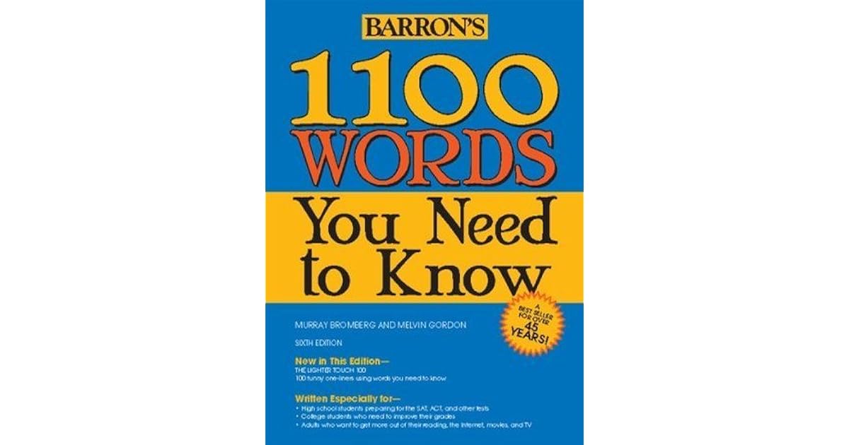 1100 Words You Need to Know by Murray Bromberg