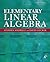 Elementary Linear Algebra