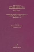 Advances in Applied Mechanics, Volume 35: Author and Subject Cumulative Index Including, Tables of Content, Volumes 1-34