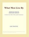 What Men Live By