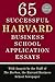 65 Successful Harvard Business School Application Essays: With Analysis by the Staff of The Harbus, the Harvard Business School Newspaper