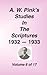 Studies In The Scriptures - 1932–33, Volume 6 (Studies in the Scriptures, #6)