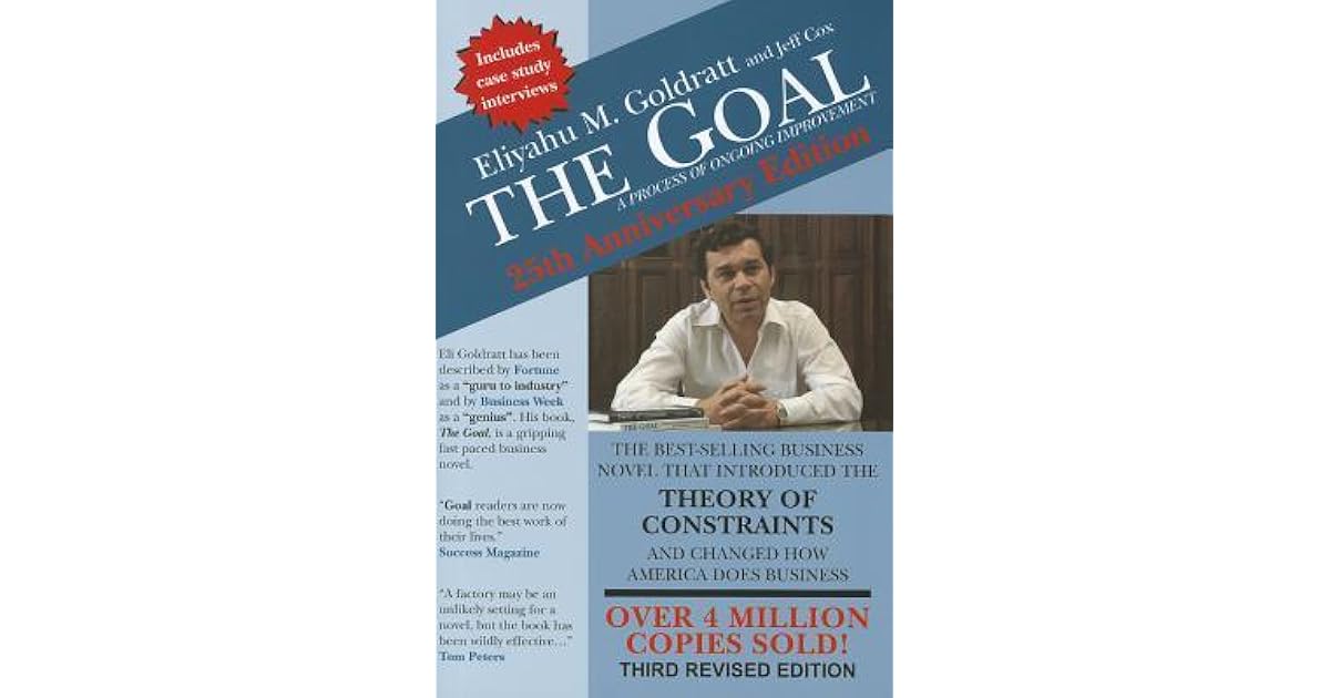 The Goal A Process of Ongoing Improvement by Eliyahu M. Goldratt