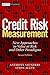 Credit Risk Measurement: New Approaches to Value at Risk and Other Paradigms (Wiley Finance Series)