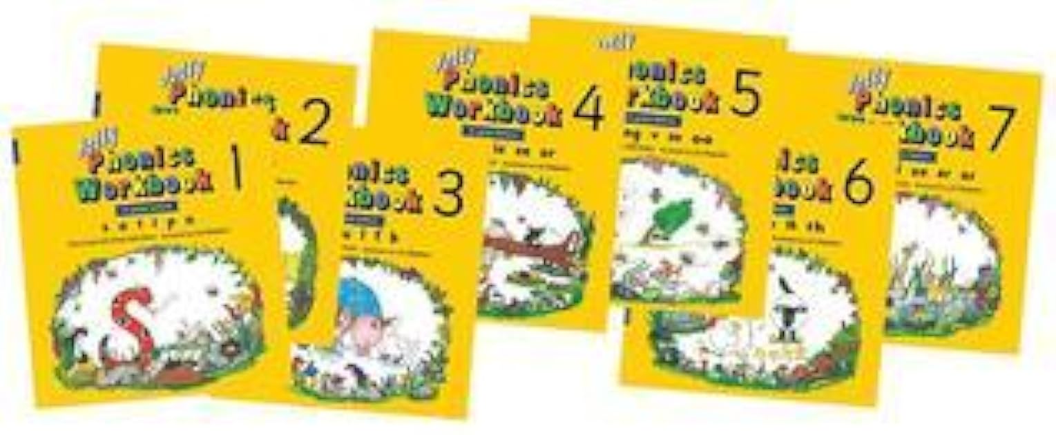 Jolly Phonics Workbooks 1-7 In Print Letters