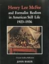 Henry Lee Mcfee and Formalist Realism in American Still Life, 1923-1936