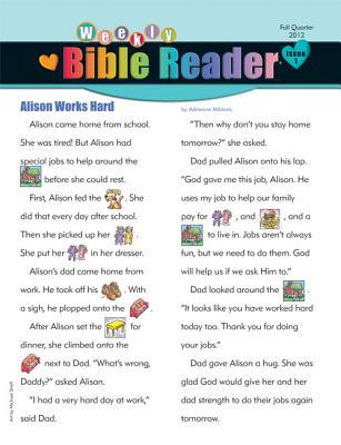 Weekly Bible Reader®-Fall 2012 (HeartShaper® Children's Curriculum)