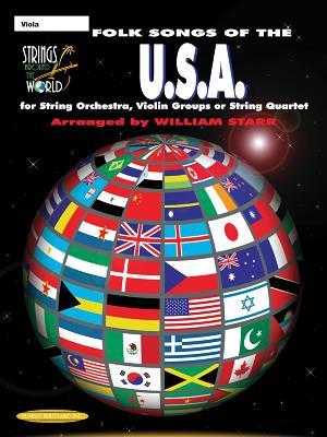 Strings Around the World -- Folk Songs of the U.S.A.: Viola (Paperback)