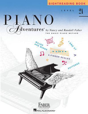 Piano Adventures: Sightreading Book - Level 2A | Beginner Piano Sight Reading Exercises for Students | Educational Sheet Music for Kids | Develop Note Reading Skills | Faber Piano Book