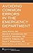 Avoiding Common Errors in the Emergency Department