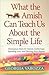 What the Amish Can Teach Us...