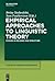 Empirical Approaches to Linguistic Theory
