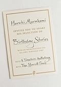 Birthday Stories: Selected and Introduced by Haruki Murakami