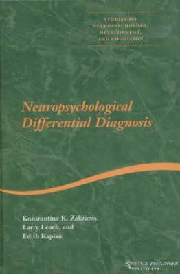 Neuropsychological Differential Diagnosis (Studies on Neuropsychology, Neurology and Cognition)