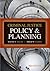 Criminal Justice Policy and Planning