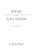 Poetry and Love Letters by Carol Bird