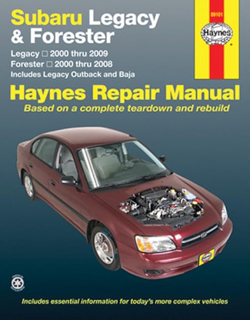 Subaru Legacy (00-09) & Forester (00-08) Haynes Repair Manual (USA) (Paperback)
