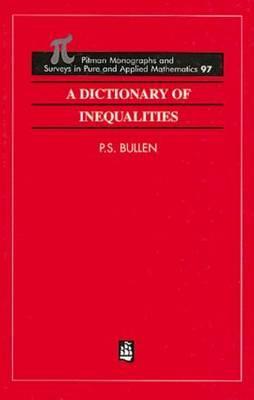 A Dictionary of Inequalities (Hardcover)