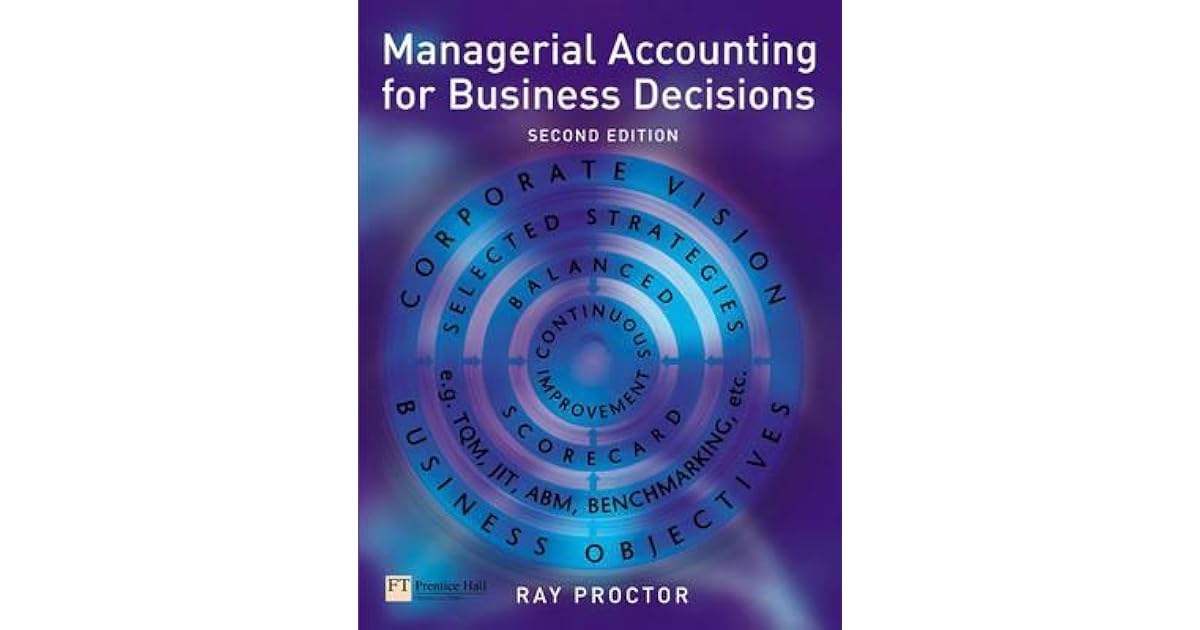 Managerial Accounting for Business Decisions by Ray Proctor