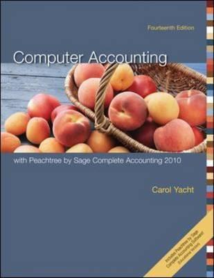 Computer Accounting With Peachtree Complete 2010, Release 17.0