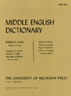 Middle English Dictionary: Fascicle W.1