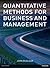 Quantitative Methods for Business & Management