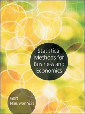 Statistical Methods for Business and Economics by Gert Nieuwenhuis book cover