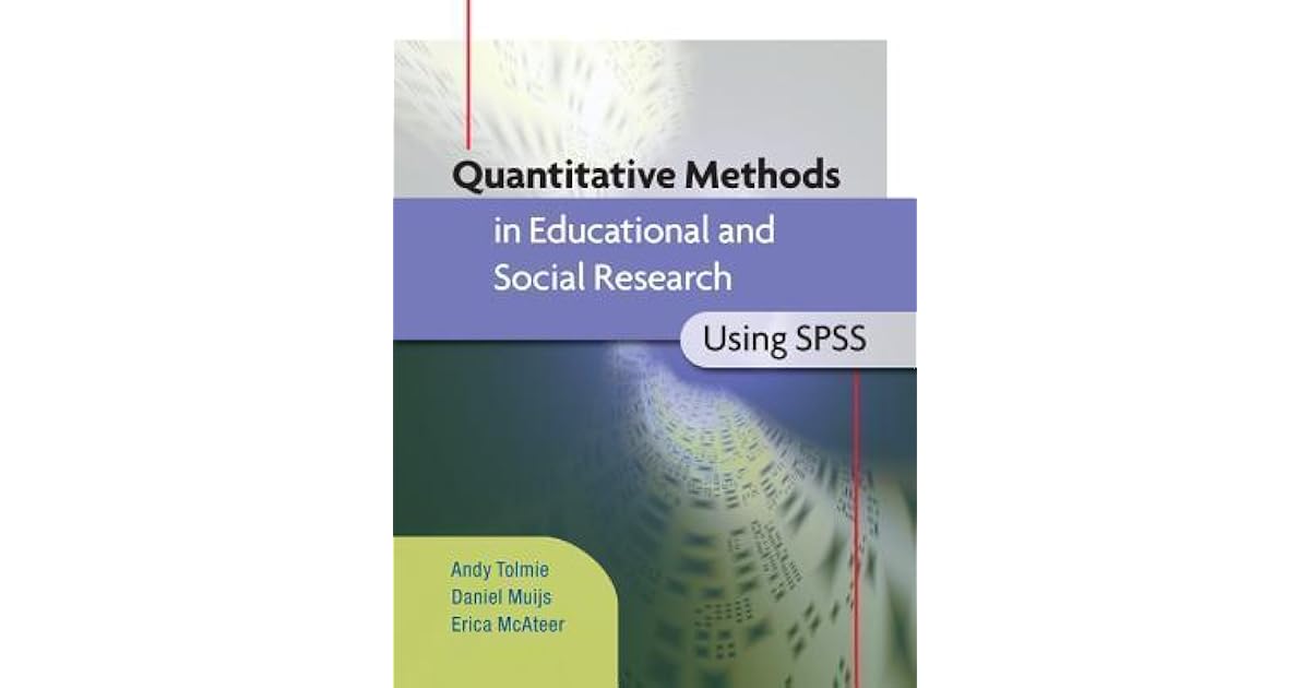Quantitative Methods In Educational And Social Research 