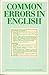 Common Errors in English