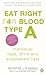 Eat Right for Blood Type a by Peter J. D'Adamo