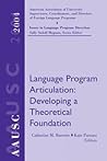 AAUSC 2004: Language Program Articulation: Developing a Theoretical Foundation AAUSC 2004: Language Program Articulation: Developing a Theoretical Foundation
