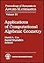 Applications of Computational Algebraic Geometry: American Mathematical Society Short Course January 6-7, 1997 San Diego, California (Proceedings of Symposia in Applied Mathematics)