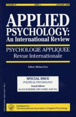 Political Psychology (Applied Psychology, Vol 47, Issue 1, January 1998)