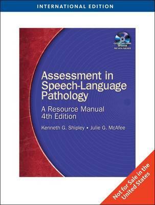 Assessment In Speec Language Patology A Resource Manual 4Ed (Ie) (Pb 2009)