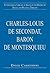 Charles-Louis de Secondat, Baron de Montesquieu (International Library of Essays in the History of Social and Political Thought)