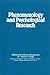 Phenomenology and Psychological Research by Amedeo Giorgi