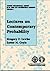 Lectures on Contemporary Probability by Gregory F. Lawler