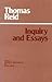 Thomas Reid's Inquiry and Essays