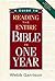A Guide to Reading the Entire Bible in One Year