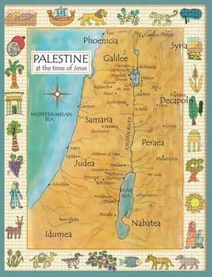 Map Of Galilee In Jesus Time Palestine In The Time Of Jesus Map By Anna Payne-Krzyzanowski