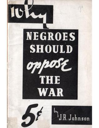 Why Negroes should oppose the war (Nook)