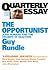The Opportunist by Guy Rundle