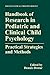 Handbook of Research in Pediatric and Clinical Child Psychology by Dennis Drotar