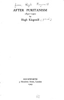 After Puritanism, 1850-1900 (Duckworth's Georgian Library, #8)