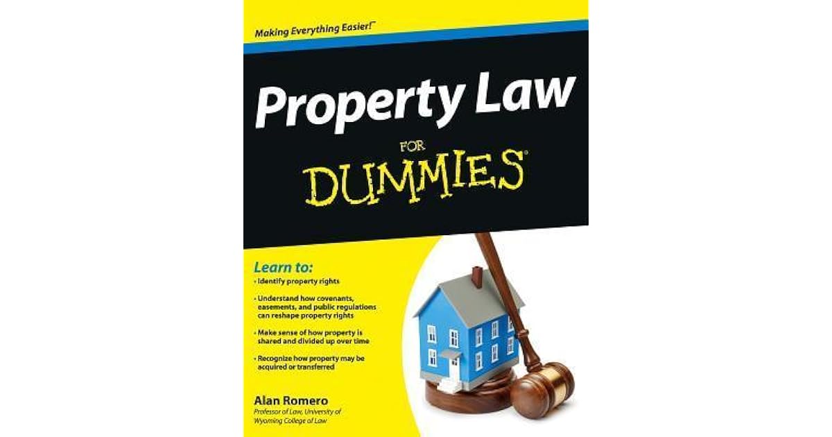 Property Law for Dummies by Alan R. Romero
