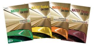 NATEF Tasks on 4 DVD's + NATEF Standards Job Sheet PDFs on CD-ROM
