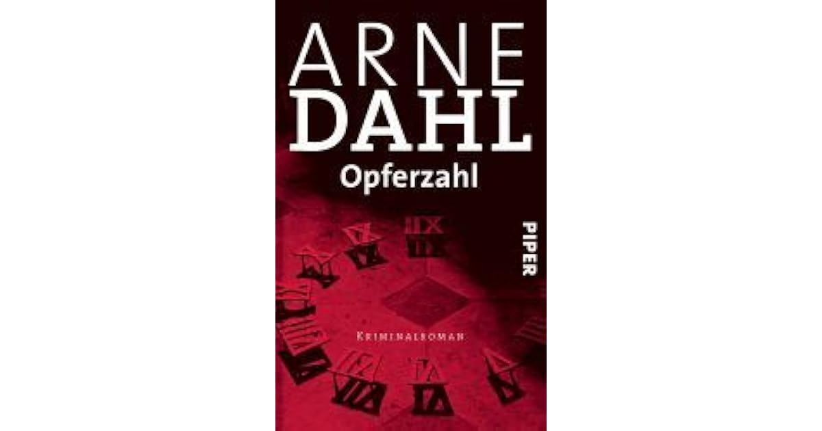 Opferzahl (A-gruppen/Intercrime, #9) by Arne Dahl