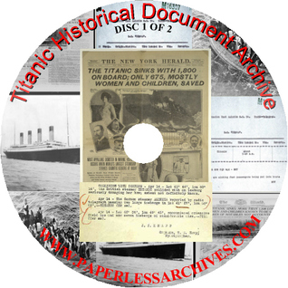 Titanic Disaster Historical Document Archive