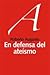 En defensa del ateísmo