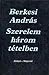 Szerelem Harom Tetelben (Hungarian Edition)